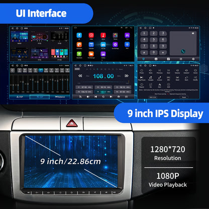 9 inch Android Autospelersysteem – Autospeler – Navigatiesysteem – Multimedia Speler – Car Stereo – Met Camera Variant – IPS-Scherm – Draadloze CarPlay & Android Auto