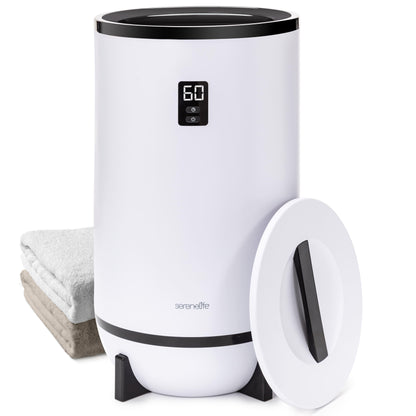 Handdoekwarmer – Elektrische Handdoekverwarmer – Handdoekdroger – Badkamerverwarmer – Handdoekverwarmer Compact – Timer Met Automatische Uitschakeling – Zwart