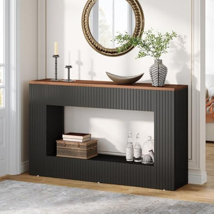 Sidetable – Consoletafel – Wandtafel – Haltafel – Dressoir – Moderne Rustic Stijl – 140 cm Lang – 2-Laags Opbergruimte