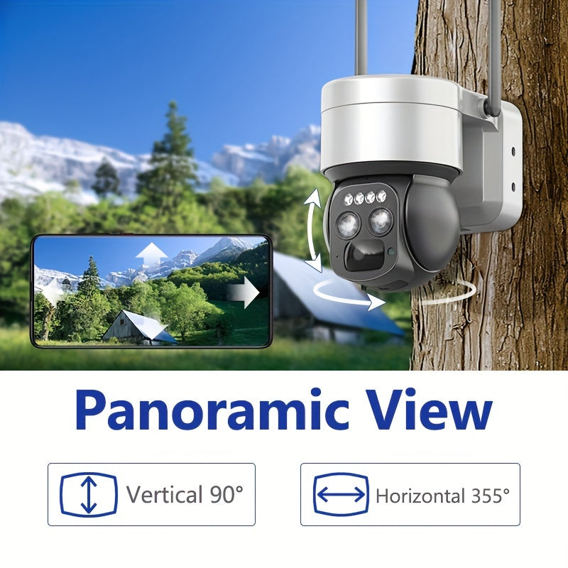 Draadloze Beveiligingscamera Set – Wifi Beveiligingscamera – Buiten Camera – 3MP HD Camera – Kleurennachtzicht – Bewegingsdetectie – Oplaadbare Batterij