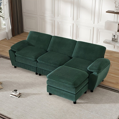 Slaapbank – Bedbank – 2-Zits Bank – Klapbank – Bankbed – Groen – Compact – Makkelijk Om te Bouwen – Pluche Kussens