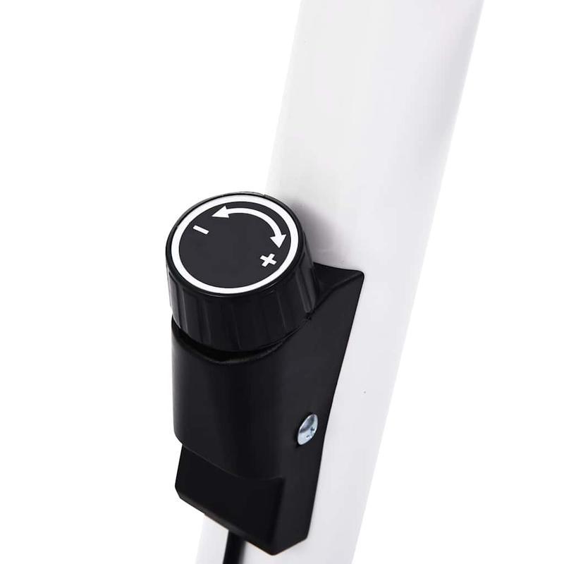 Hometrainer – Fitnessfiets – Indoor Fiets – Soepele Weerstand – Blanco – Compact Ruimtebesparend – Robuuste Stalen Basis