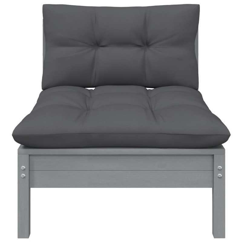 Tuinmeubelset – Buitenmeubelen – Tuinstoelen – Terrasmeubels – Balkonset – Grijs – Duurzaam Weerbestendig Materiaal – Compact En Comfortabel Ontwerp