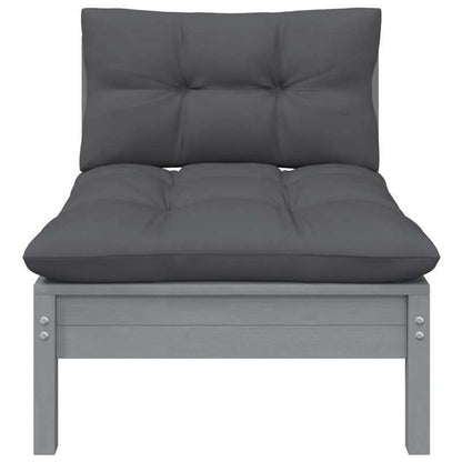 Tuinmeubelset – Buitenmeubelen – Tuinstoelen – Terrasmeubels – Balkonset – Grijs – Duurzaam Weerbestendig Materiaal – Compact En Comfortabel Ontwerp