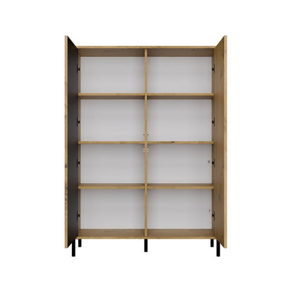 Lambrisering – Wandbekleding – Wandpanelen – Sierlijsten – Behang – 2 Lange Deuren – MDF Artisan Oak – TIP-ON Klik-systeem