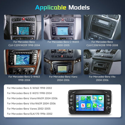 Android Autoradio – Multimedia Speler – Navigatiesysteem – Touchscreen Radio – Bluetooth Handsfree – 7 Inch IPS Scherm – Android 15 – Inclusief Achteruitrijcamera & Microfoon