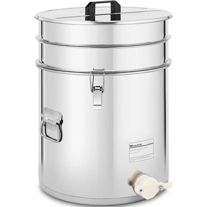 Honey Extractor with a Sieve Lid And STAL 30 L Valve