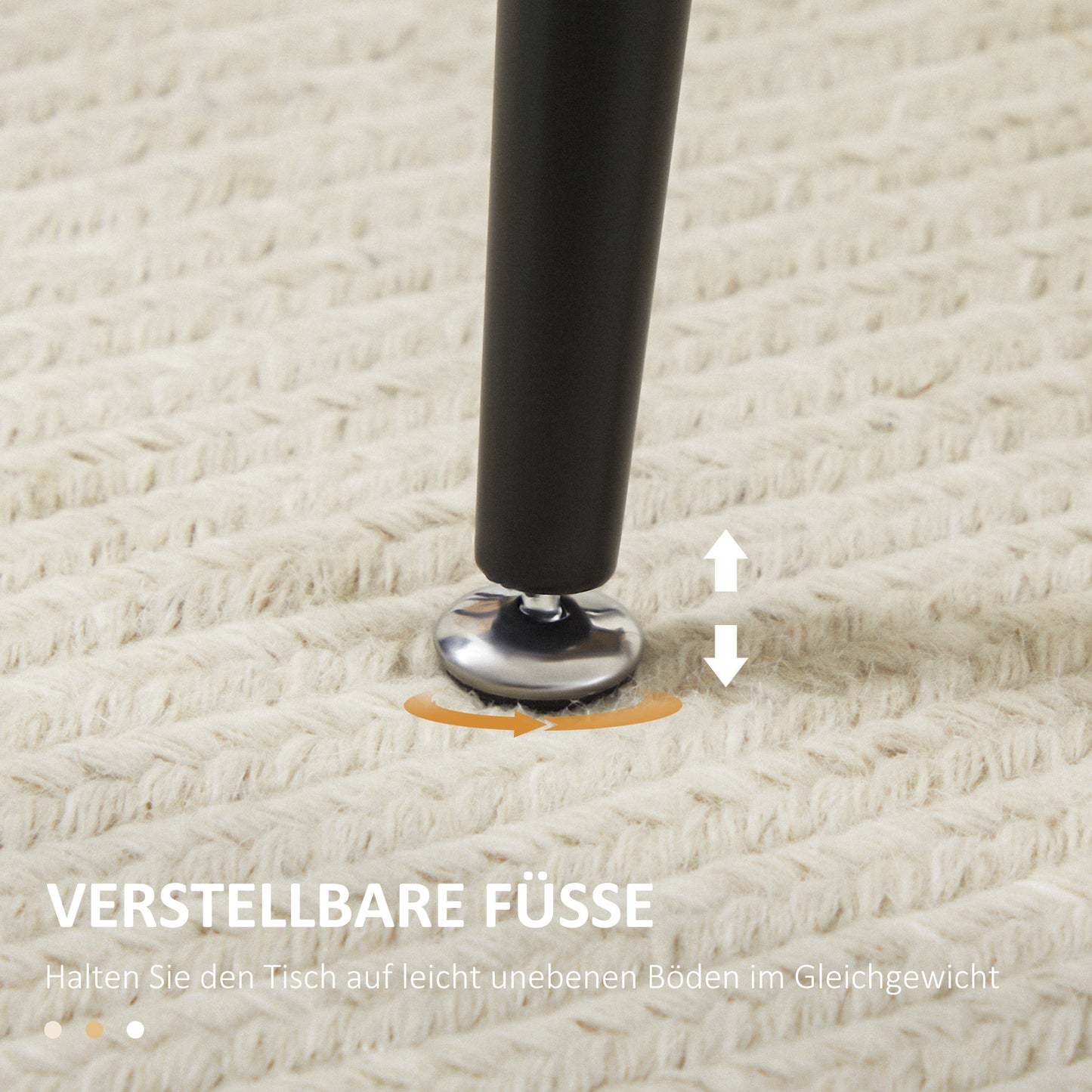 Eettafel – Tafel – Keukentafel – Ontbijttafel – Tafelblad – Scandinavisch Design – 140x80 cm – Zwarte Stalen Pooten