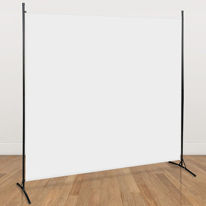 Kamerscherm – Scheidingswand – Roomdivider – Paravent – Privacy Scherm – Opvouwbaar – Lichtgewicht – 180x180 cm – Metaal & Polyester – Beige