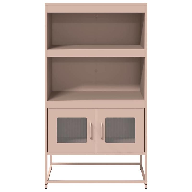 Hoge Kast 68x39x123cm Staal Roze