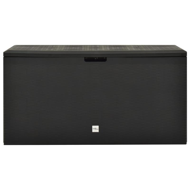 Opbergbox Tuin – Tuinkussenbox – Tuinkist – Kussenbox – Tuincontainer – 290L Inhoud – Duurzaam & Stabiel – Modern Antraciet Design – Weerbestendig