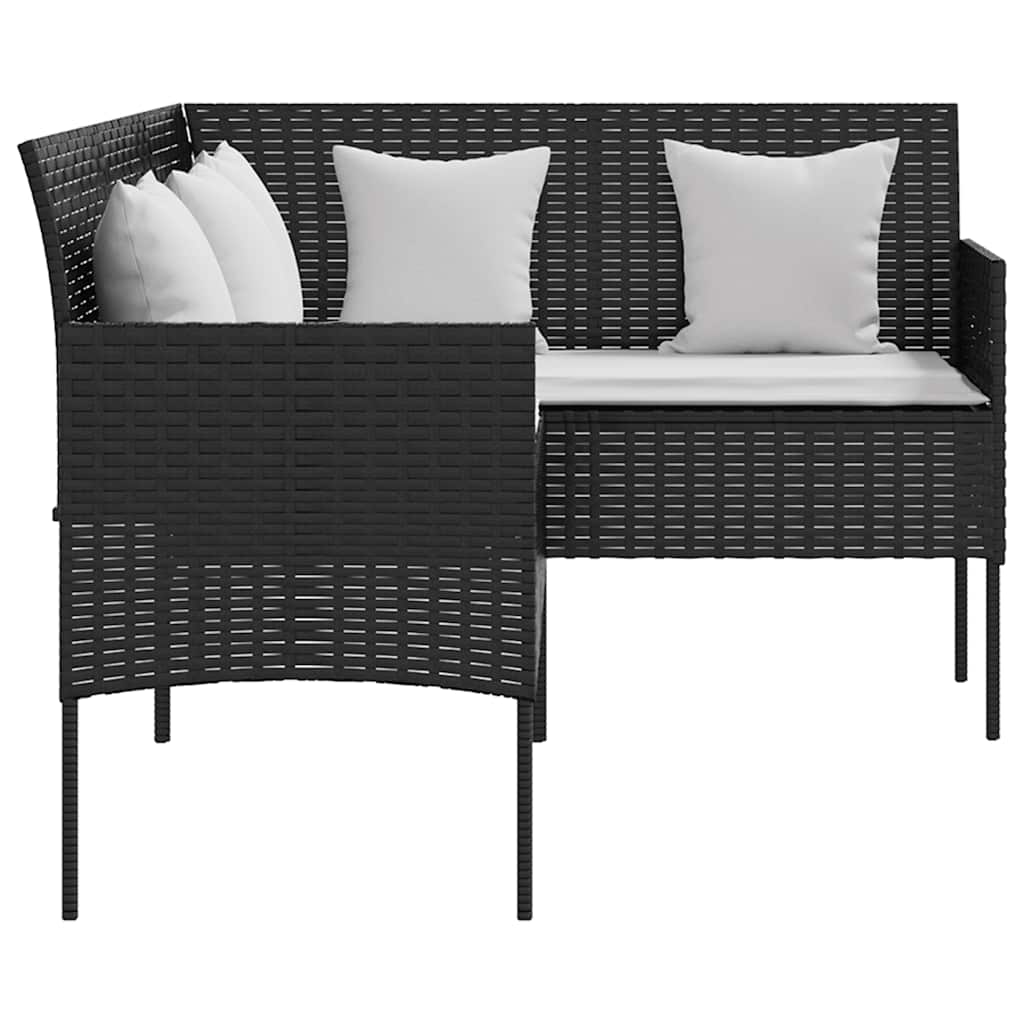 Loungebank – Loungeset – Tuinbank – Loungesofa – Loungebank met Kussens – Weerbestendig PE Rotan – Gepoedercoat Stalen Frame