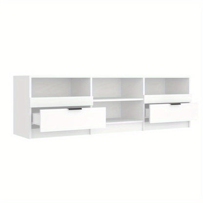TV meubel – TV kast – Televisiekast – RTV Meubel – Media meubel – Wit MDF hout – 150x33,5x45 cm – Voorgemonteerd