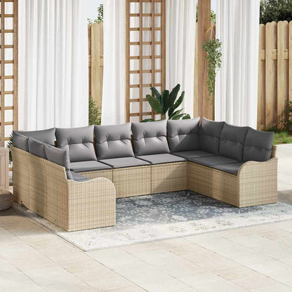 Tuinbank – Buitenbank – Loungesofa – Zitbank – Modulair Tuinmeubel – Aluminium Frame – Weerbestendig Met Kussens – Beige en Grijs Zonder Tafel