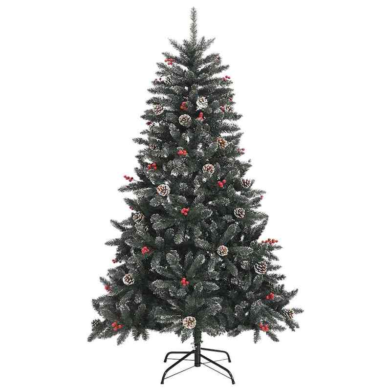 Kerstboom – Kunstkerstboom – Nepkerstboom – Dennenboom – Kerstversiering – Groen PVC – 120 cm – Inclusief Standaard