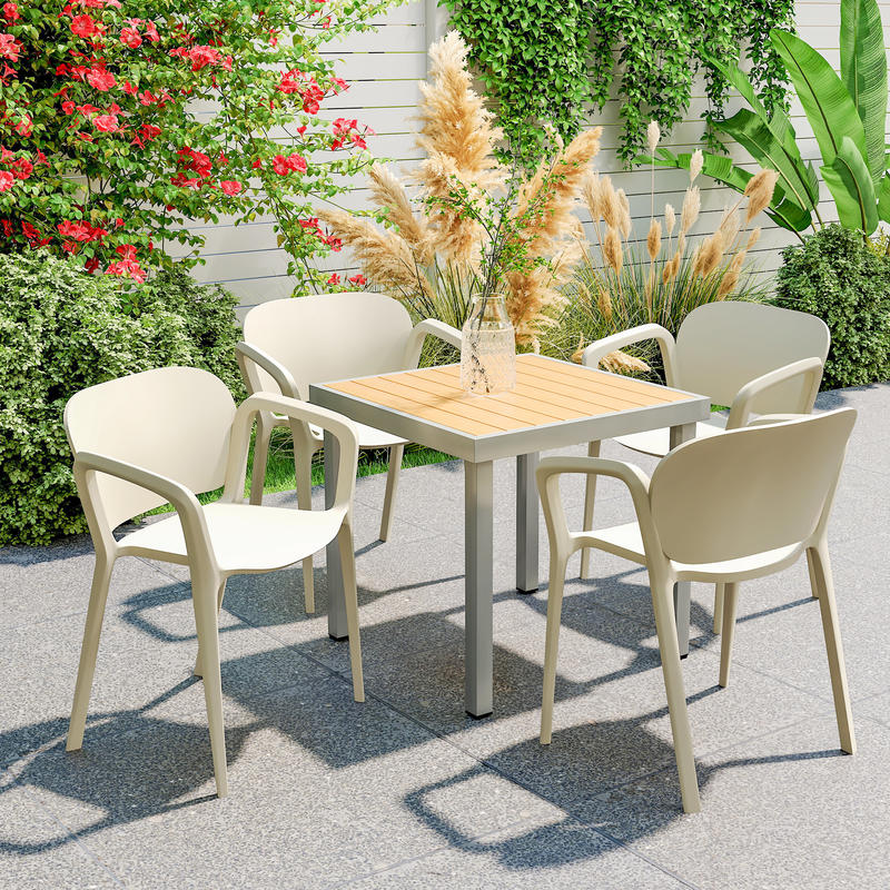 Outdoor furniture set, garden bistro dining table and chairs, durable and easy to clean, Outdoor Seating Solution, Garden Dining Set, All-Weather Furniture, Bistro Table And Chairs, Space-Saving Design, Modern Outdoor Furnitu