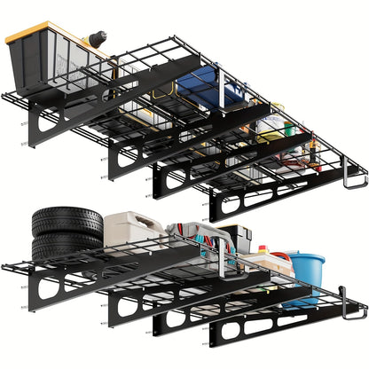 Garagerek – Opbergrek – Wandplank – Stellingkast – Opbergkast – Metaal – 60,96x182,88 cm – 362 kg Draagkracht