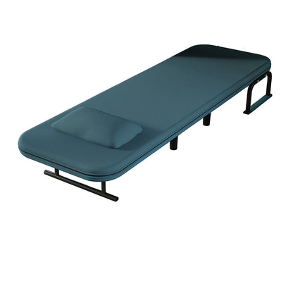 Verstelbare Stoel – Losse Stoel – Relaxstoel – Slaapstoel – Fauteuil – 5-Instelbare Rugleuning – Stevig Metalen Frame – Blauw