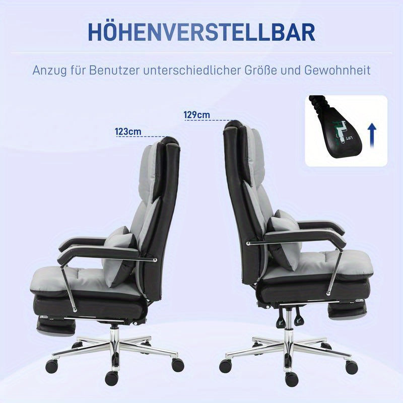 Ergonomische Bureaustoel – Verstelbare Bureaustoel – Gamerstoel – Computestoel – Draaistoel – 360° Draaibaar – Comfortabele Lendensteun