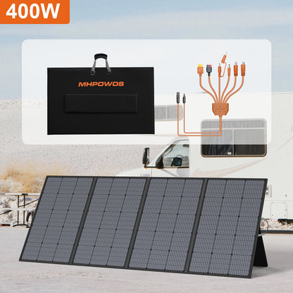 Zonnepaneel – Solar Panel – Zonne-energie Unit – Opvouwbaar Paneel – Mobiel Zonnepaneel – 400W Vermogen – Hoog Rendement 23,5%
