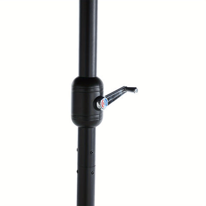 Tuinparasol – Terrasparasol – Marketparasol – Zweefparasol – Dubbelzijdige Parasol – 4,8 Meter Groot – Crank Kantelbaar – Marineblauw