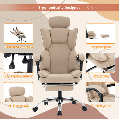 Gamingstoel – Gamestoel – Gaming Chair – Game Stoel – Bureaustoel – Ergonomisch Hoog Rugleuning – Verstelbare Lenden- & Hoofdsteun