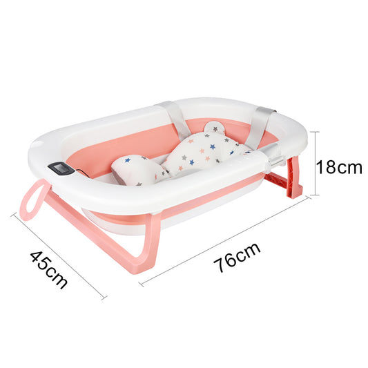 Inklapbaar Dierenbad – Huisdierenbad – Kattenbad – Hondenbad – Dierenwasbak – Lichtgewicht Kunststof – Inclusief Afvoerklep – 76x45x18 cm – Roze