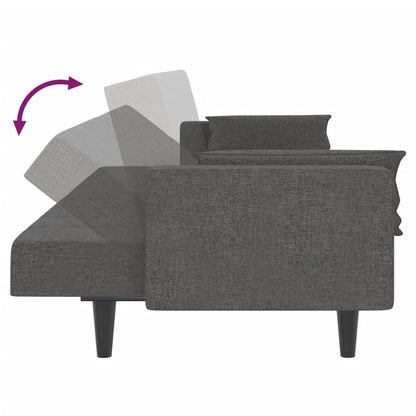 Slaapbank – Slaapstoel – Slaapbankje – Slaapbankje 2-zits – Bedbank – Blauw – Compact 2-Zits – Met Stabiel Metalen Frame