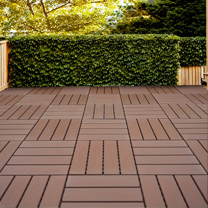 54 Stuks Kunststof Vloertegels – Interlocking Tegels – Patio Tegels – Balkon Tegels – Buitenvloer Tegels – Waterdicht – Weerbestendig PP Materiaal