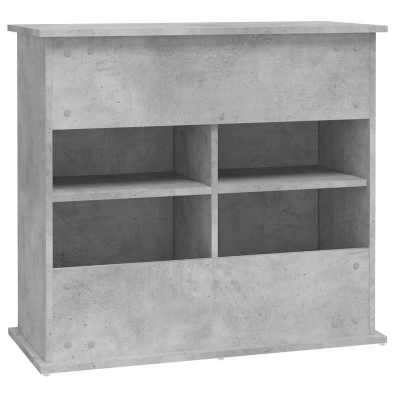 Aquariumkast – Aquariummeubel – Vistentafel – Visbak Kast – Aquariumstandaard – Betonlook Grijs & Hout – Stevige Constructie – 81x36x73 cm