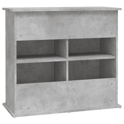 Aquariumkast – Aquariummeubel – Vistentafel – Visbak Kast – Aquariumstandaard – Betonlook Grijs & Hout – Stevige Constructie – 81x36x73 cm