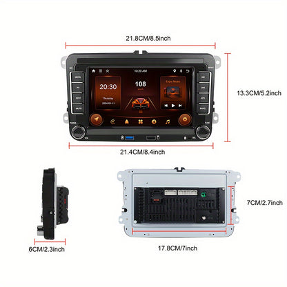 Android Autoradio – Multimedia Systeem – Car Stereo – 2-DIN Unit – Navigatie Systeem – 7 Inch HD Touchscreen – Backup Camera Inclusief