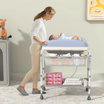 Multifunctionele Verschoontafel – Baby Tafel – Verzorgingstafel – Opbergtafel – Inklapbaar Badje – Compact & Opvouwbaar – Geschikt tot 50 kg
