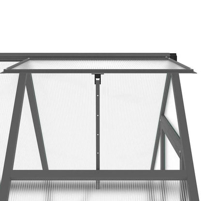 Kweekkas – Plantenkas – Serre – Tuinkas – Groentekas – Aluminium Frame – Antracieten Basis – 169x114x202 cm – Robuust & Weerbestendig