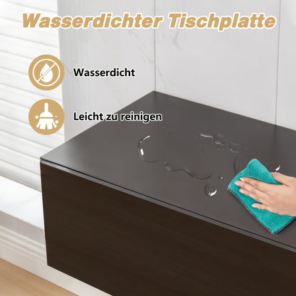 Zwevend TV Meubel – Wandmeubel – TV Kast – TV Console – Media Meubel – Matzwart – Push-Open Deur – Geschikt Tot 65 Inch
