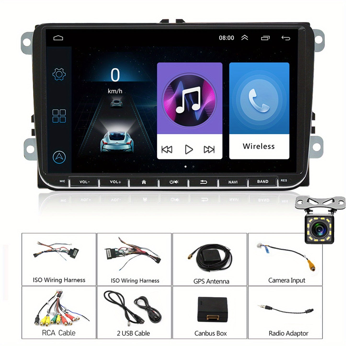 Android 13 Car Radio – Autoradio – Multimedia Speler – Navigatiesysteem – Touchscreen Radio – 9 Inch Display – Ingebouwde GPS – Draadloze Connectiviteit