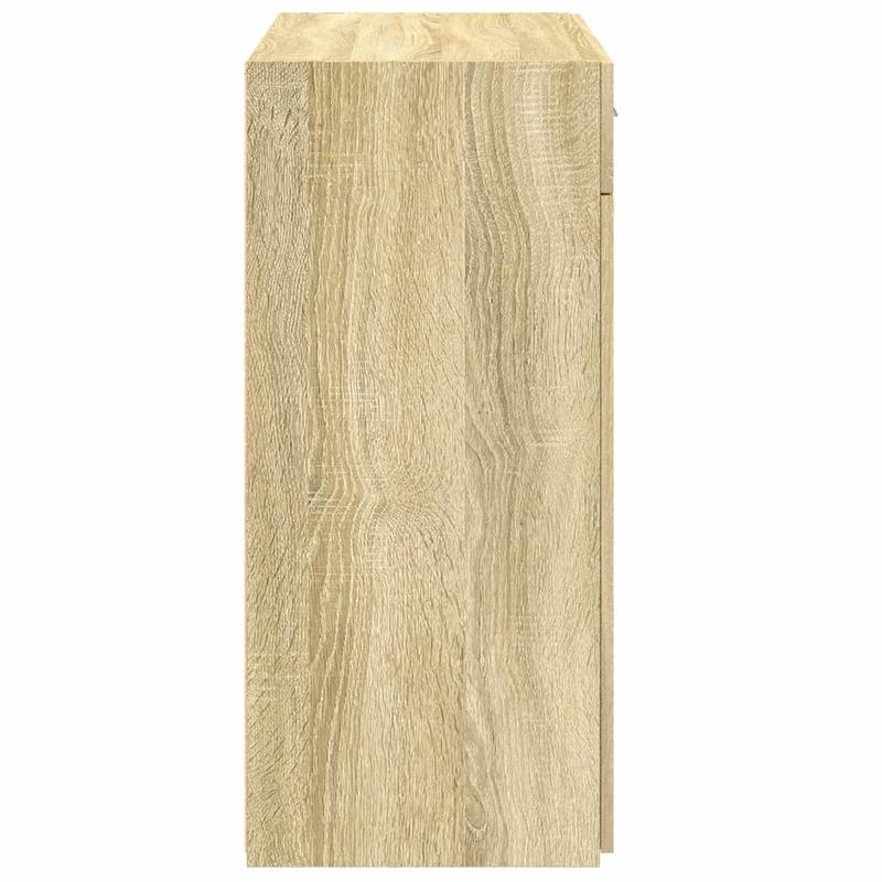 Dressoir – Sideboard – Kasten – Bergmeubel – Opbergmeubel – Sonoma Eiken Bruin – Modern Design – Met Slot – Vloerbevestiging – MDF Hout