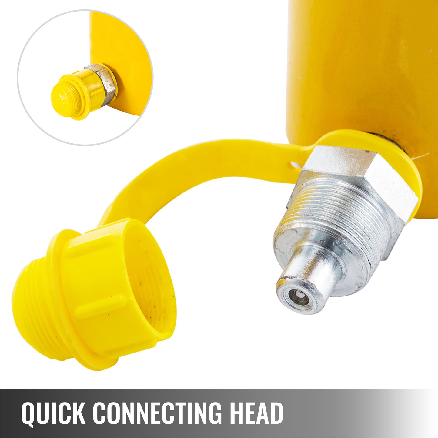 Hydraulische Krik – Hydraulische Cilinder – Hydraulische Ram – Potkrik – Garagekrik – 60 Ton Hefvermogen – Compact Enkelwerkend Ontwerp