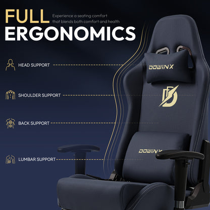 Gamingstoel – Gamestoel – Game Chair – Bureaustoel – Gaming Chair – Ergonomisch Design – Suède Bekleding – Verstelbare Rugleuning 90°-165° – Max. Belastbaar 150 kg