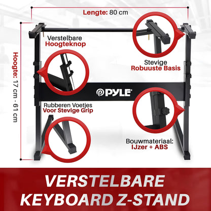 Draagbaar Elektrisch Piano – Keyboard – Digitale Piano – Toetsenbord – Muziekkeyboard – 61 Aanslaggevoelige Toetsen – Inclusief Sustainpedaal en Koptelefoon – Weerbestendige Draagtasje Grijs