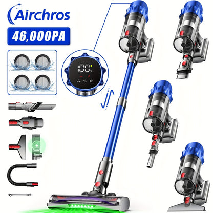 Handstofzuiger – Kruimeldief – Handkruimelzuiger – Draadloze Stofzuiger – Mini Stofzuiger – 7-traps Filtratiesysteem – 180° Draaibare Zuigmond – Paars Accent