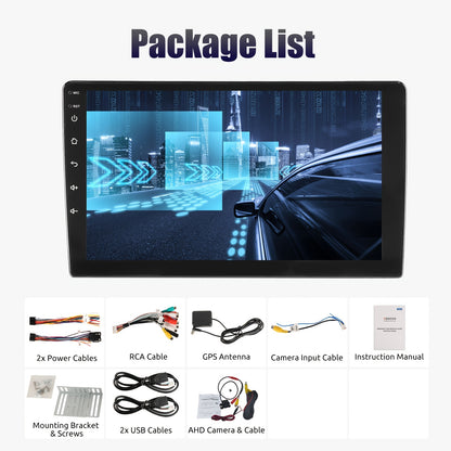 9 inch Android Autoradio – 2 DIN Multimedia Speler – Auto Radio Navigatie – Touchscreen Stereo – 4+64GB Geheugen – HD-IPS Scherm – CarPlay & Android Auto