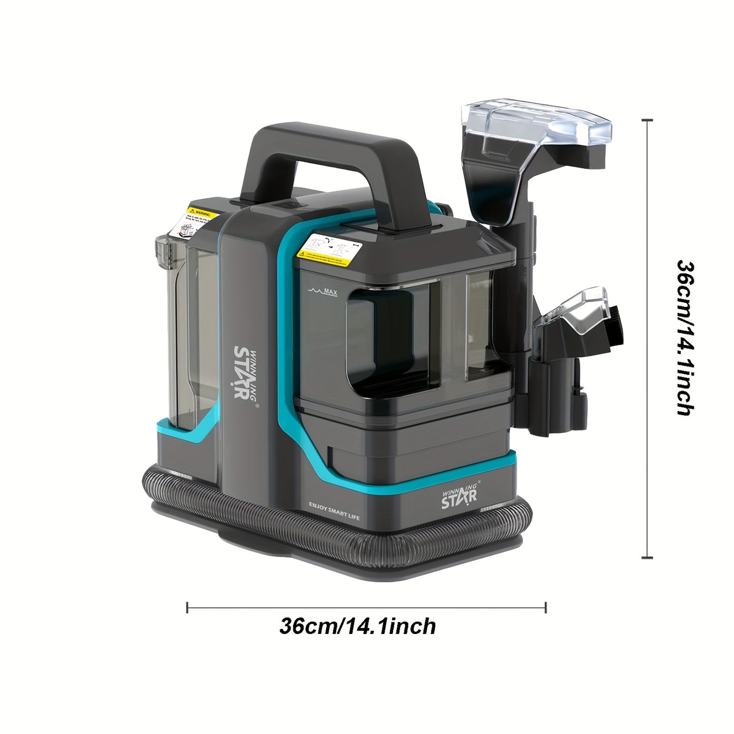 Stofzuiger – Handstofzuiger – Meubelreiniger – Tapijtreiniger – Spot Cleaner – Spray- en Zuigfunctie – Krachtige 450W Motor en 11 kPa Zuigkracht