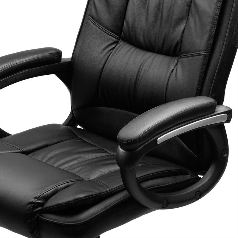 Bureaustoel – Kantoorstoel – Draaistoel – Gamestoel – Office Chair – Ergonomische Rugleuning Met Lendensteun – Dubbele Schuimvulling Voor Extra Comfort - Zwart