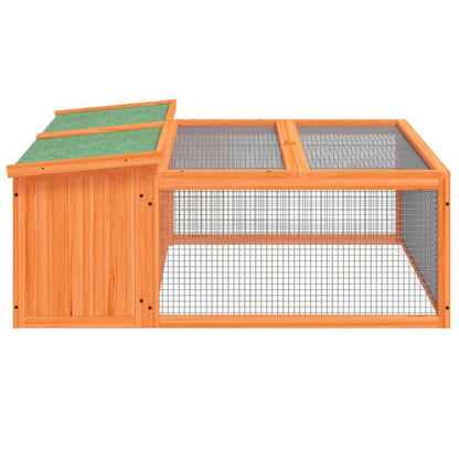 Konijnenhok – Konijnenren – Konijnenkooi – Knaagdierkooi – Dierenverblijf – Massief Grenenhout – Goede Ventilatie – Ruim 117,5x97x47,5 cm