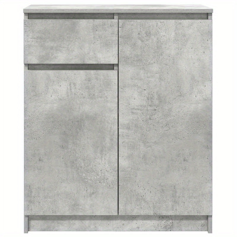 Sideboard met lade 71x35x84cm chipboard concrete gray Practical and removable