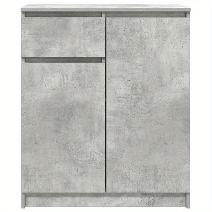 Sideboard met lade 71x35x84cm chipboard concrete gray Practical and removable
