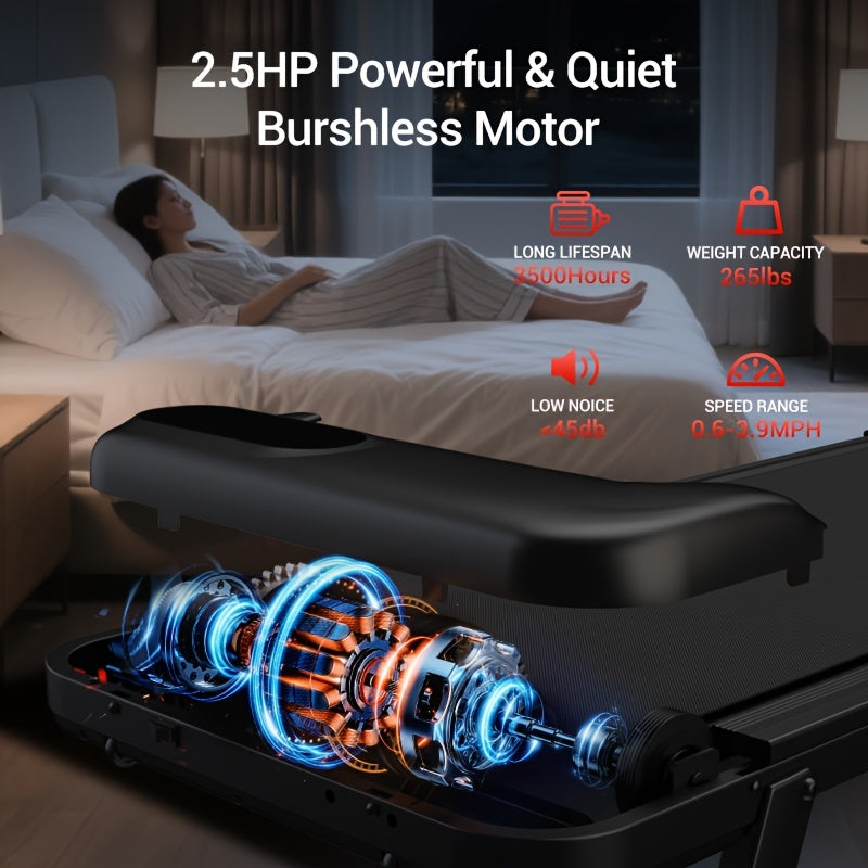 Wandelloper – Loopband – Loopmachine – Hometrainer – Treadmill – Draagbaar & Compact – Stil Met 5% Hellingsfunctie