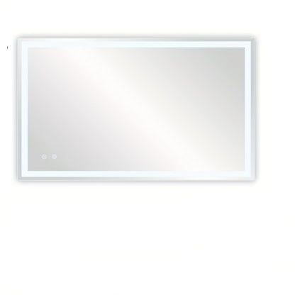 Verlichte Badkamerspiegel – Led Spiegel – Wandspiegel – Make-up Spiegel – Verlichte Spiegel – 100x60 cm – Instelbare Led-Verlichting – Metalen Frame
