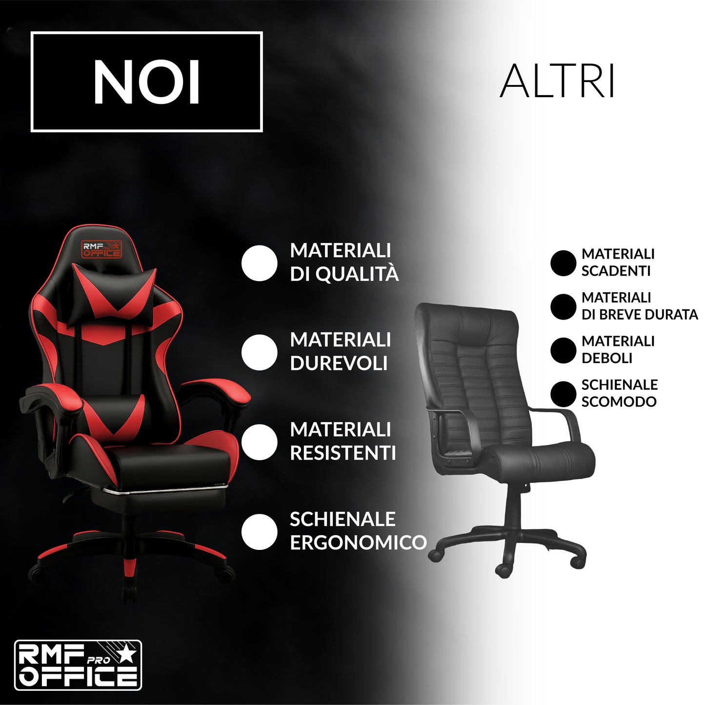 Gamingstoel – Gaming Chair – Bureaustoel – Gamenstoel – Zwarte Gamingstoel Met Rood – Verstelbare Hoogte 100-110 cm – Kantelbare Rugleuning Tot 135° Met Uittrekbare Voetensteun